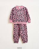 بلوز شلوار ست مدل پلنگی دورس ضخیم