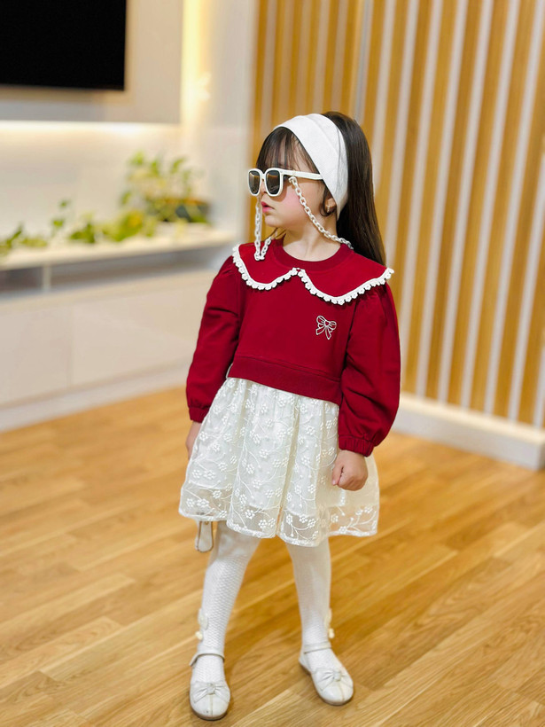 پیراهن دورس و دانتل دخترانه